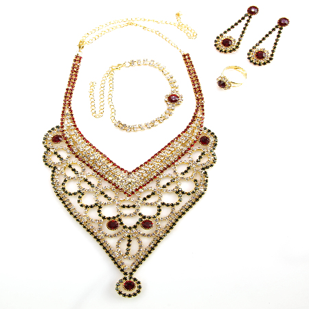 KOMPLET naszyjnik...