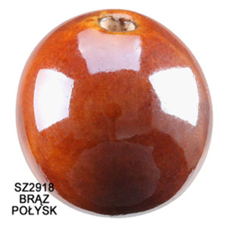 CERAMIKA KULA BRĄZ 19mm 2szt