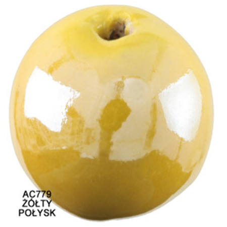 CERAMIKA KULA ŻÓŁTY POŁYSK...