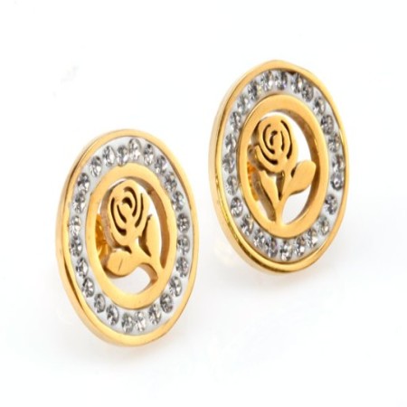 KOLCZYKI ZŁOTE STAL 316L...