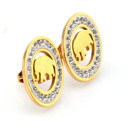 KOLCZYKI ZŁOTE STAL 316L...