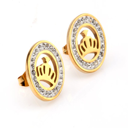 KOLCZYKI ZŁOTE STAL 316L...