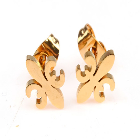 KOLCZYKI ZŁOTE STAL...