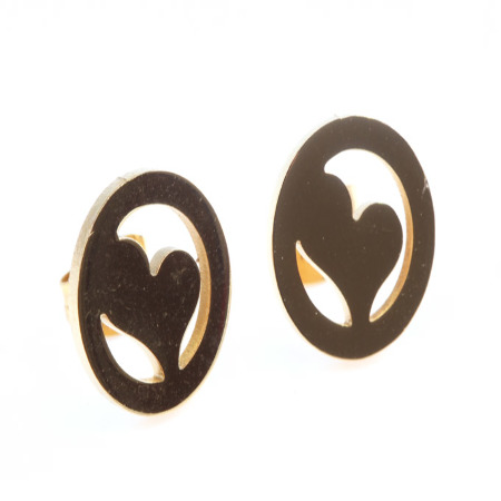 KOLCZYKI ZŁOTE STAL...