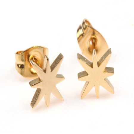 KOLCZYKI ZŁOTE STAL...