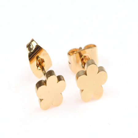 KOLCZYKI ZŁOTE STAL...