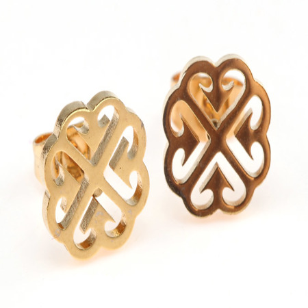 KOLCZYKI ZŁOTE STAL...