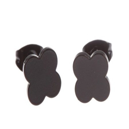 KOLCZYKI CZARNE STAL...