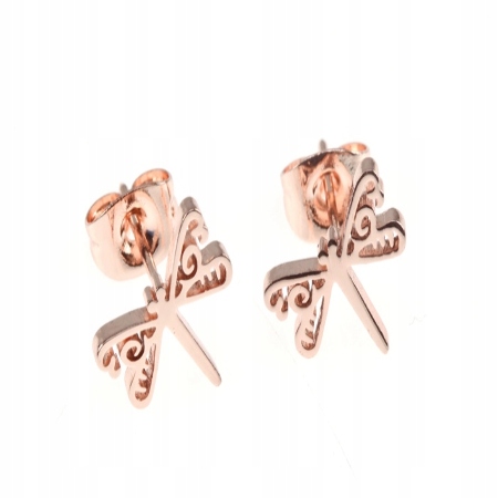 KOLCZYKI ZŁOTE STAL...