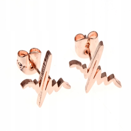 KOLCZYKI ZŁOTE STAL...