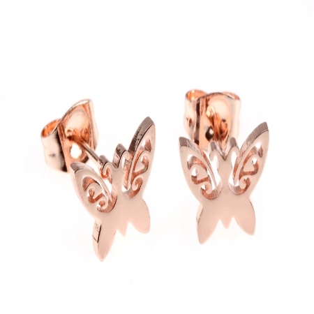 KOLCZYKI ZŁOTE STAL...