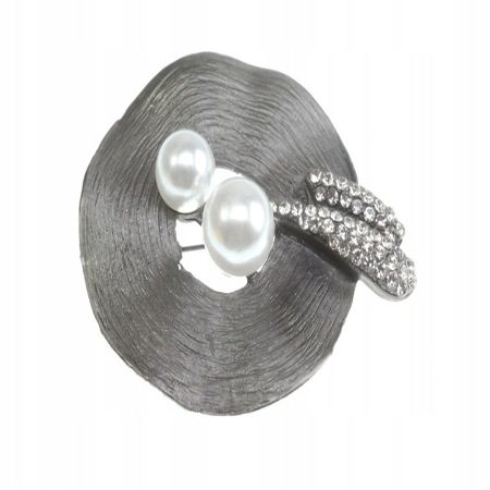 PIĘKNA BROSZKA WISIOR PERŁA