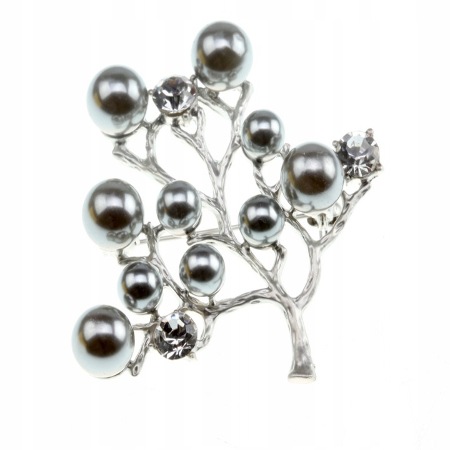 PIĘKNA BROSZKA PERŁA 45mm...