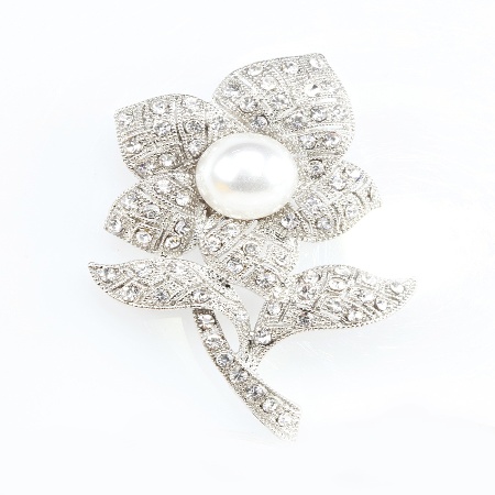 PIĘKNA BROSZKA KRYSZTAŁOWA...