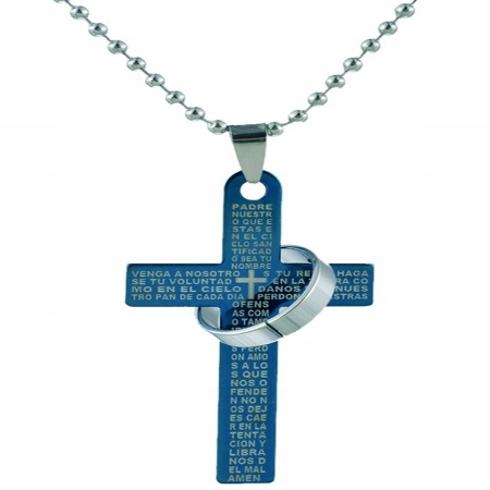 NASZYJNIK KRZYŻ STAL 316L...