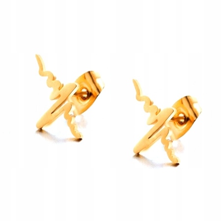 KOLCZYKI ZŁOTE STAL...