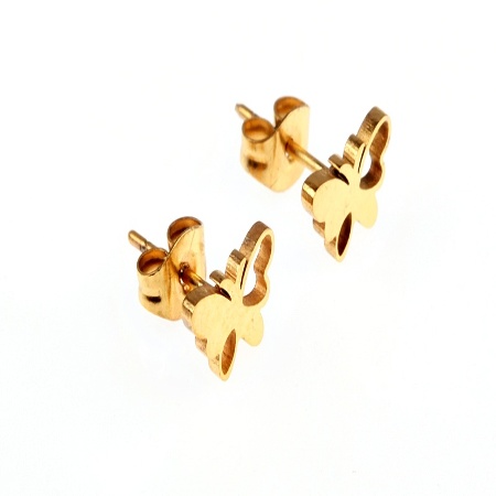 KOLCZYKI ZŁOTE STAL...