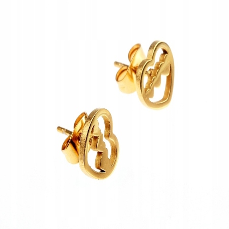 KOLCZYKI ZŁOTE STAL...