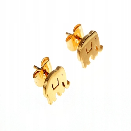 KOLCZYKI ZŁOTE STAL...