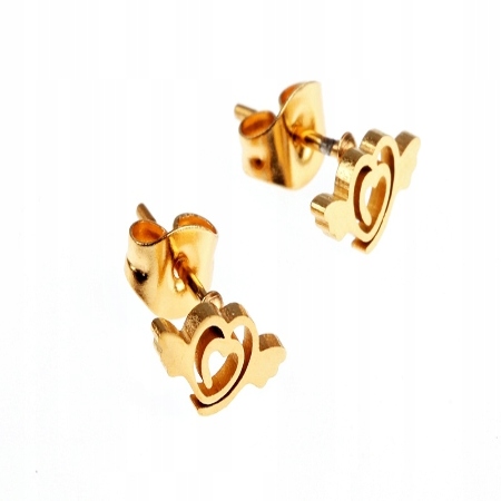 KOLCZYKI ZŁOTE STAL...