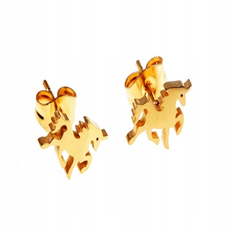 KOLCZYKI ZŁOTE STAL...