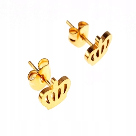 KOLCZYKI ZŁOTE STAL...