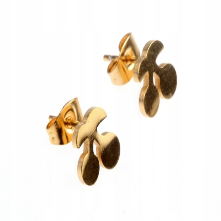 KOLCZYKI ZŁOTE STAL...