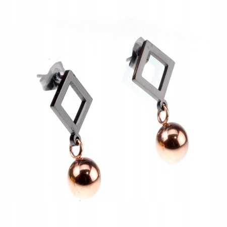 KOLCZYKI WISZĄCE STAL...