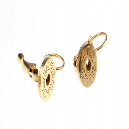 KOLCZYKI ZŁOTE STAL...