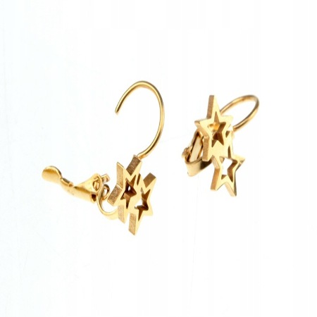 KOLCZYKI ZŁOTE STAL...