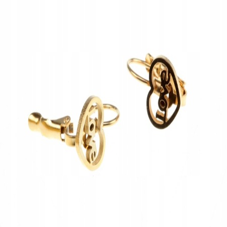 KOLCZYKI ZŁOTE STAL...