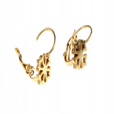 KOLCZYKI ZŁOTE STAL...