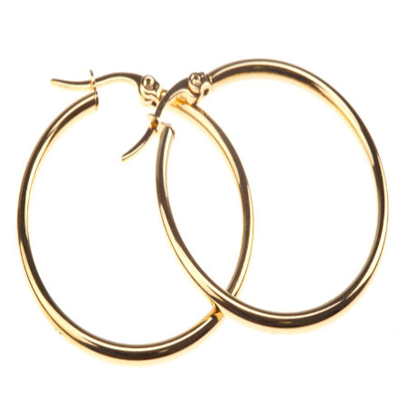 KOLCZYKI ZŁOTE STAL...