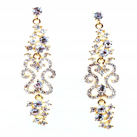 KOLCZYKI DŁUGIE BALOWE...