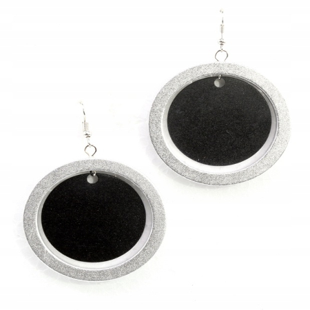 KOLCZYKI WISZĄCE METAL KOŁO...