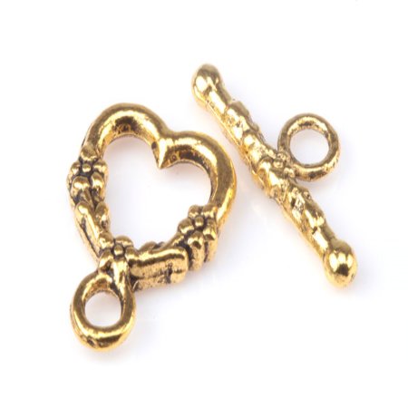 ZAPIĘCIE BALI SERCE 14mm 2szt