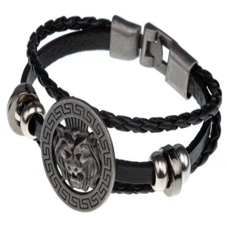 BRANSOLETKA MĘSKA RZEMIEŃ 21cm