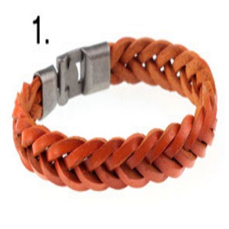 BRANSOLETKA MĘSKA RZEMIEŃ 22cm