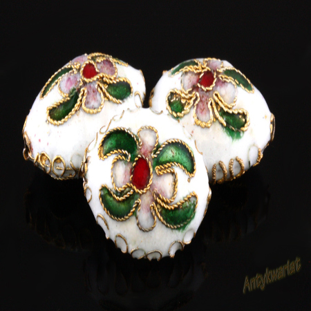 KORALIKI CLOISONNE MIGDAŁ...
