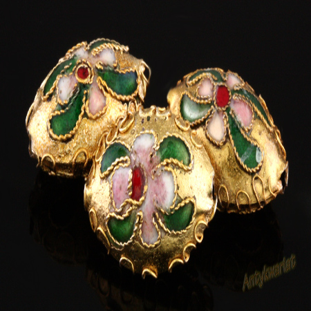 KORALIKI CLOISONNE MIGDAŁ...