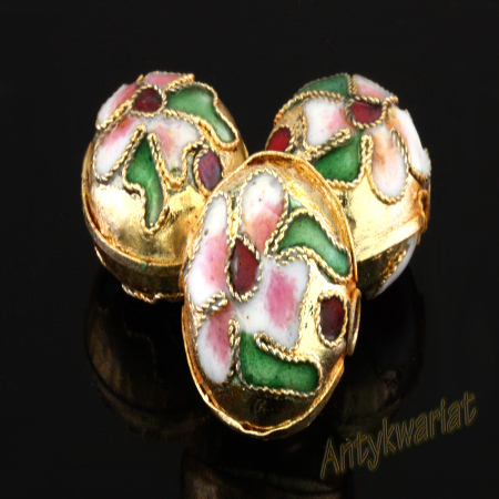 KORALIKI CLOISONNE PASTYLKA...