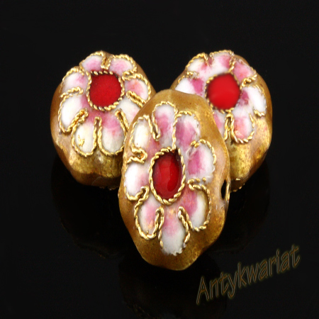 KORALIKI CLOISONNE KWIAT...