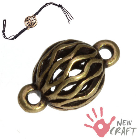 MIEDZIANE BALI KULA 18mm 6szt