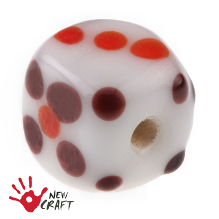 LAMPWORK KOSTKA 10mm 10szt