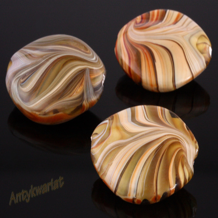 LAMPWORK OWAL TOFFI 28mm 5szt