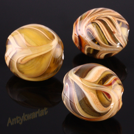 LAMPWORK OWAL TOFFI 22mm 10szt