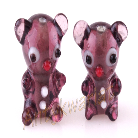 LAMPWORK MIŚ 18mm 10szt