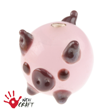 LAMPWORK ŚWINKA 15mm 10szt