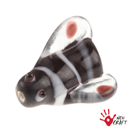 LAMPWORK DUŻA MUCHA 21mm 10szt