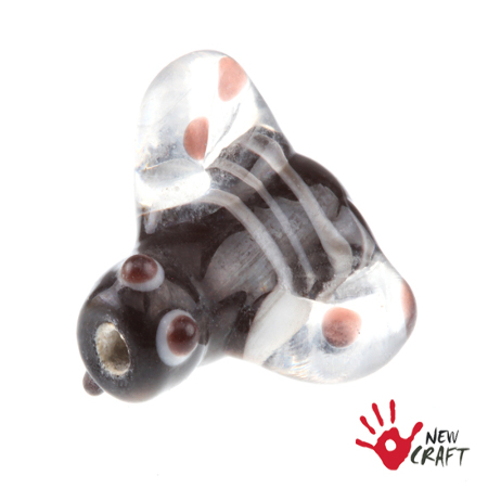 LAMPWORK DUŻA MUCHA 18mm 10szt